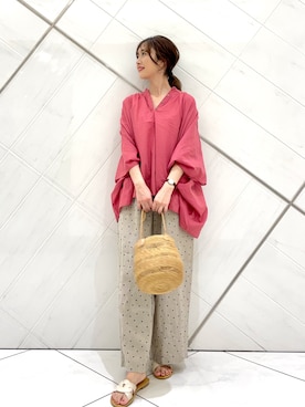 井上 裕美さん(レディース・158cm)の夏コーディネート