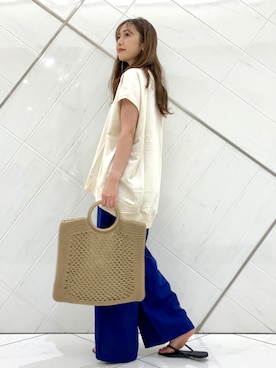 井上　裕美さん（レディース・158cm）の夏コーディネート