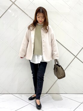 井上 裕美さん(レディース・158cm)の冬コーディネート