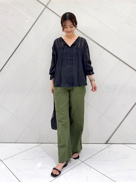 「私が選ぶセールアイテム26SS」｜井上　裕美さん（レディース・158cm）の秋コーディネート