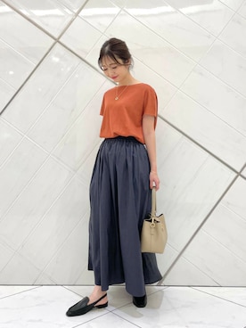 井上　裕美さん（レディース・158cm）の夏コーディネート