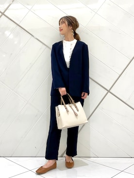 井上　裕美さん（レディース・158cm）の秋コーディネート