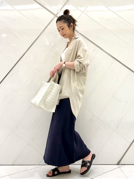 井上　裕美さん（レディース・158cm）の春コーディネート