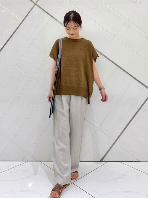 新品タグ付◆ M DOORS リネンイージーパンツ　CAMEL URBAN RESEARCH DOORS｜リネンイージーパンツ | Rakuten Fashion