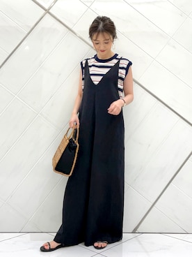 井上　裕美さん（レディース・158cm）の夏コーディネート