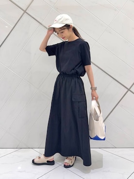 「newarrival」｜「アイテム（ワンピース/ドレス）」を使った、イノウエ ユミさん（レディース・158cm）の夏コーディネート