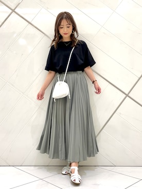 井上　裕美さん（レディース・158cm）の夏コーディネート