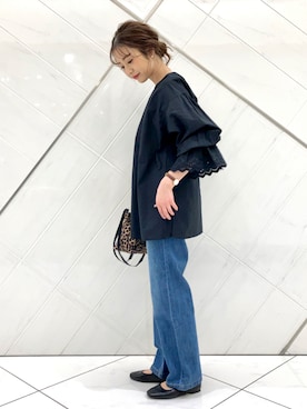 井上　裕美さん（レディース・158cm）の冬コーディネート