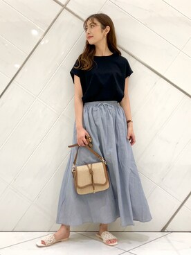 井上　裕美さん（レディース・158cm）の夏コーディネート