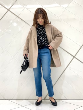 井上　裕美さん（レディース・158cm）の冬コーディネート