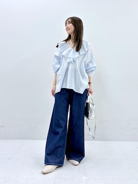 井上　裕美さん（レディース・158cm）の冬コーディネート