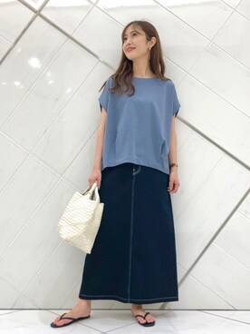 井上　裕美さん（レディース・158cm）の夏コーディネート