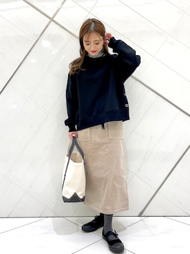 井上 裕美さん(レディース・158cm)の冬コーディネート