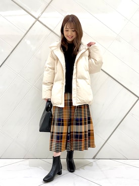 井上　裕美さん（レディース・158cm）の冬コーディネート