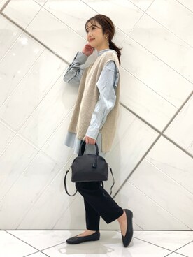 井上　裕美さん（レディース・158cm）の冬コーディネート