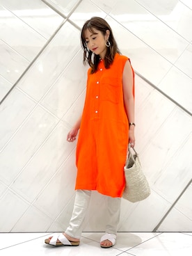 井上 裕美さん(レディース・158cm)の夏コーディネート