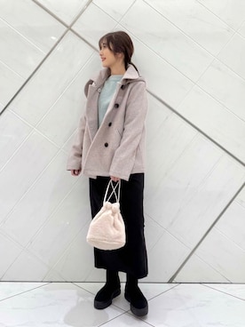 井上　裕美さん（レディース・158cm）の冬コーディネート