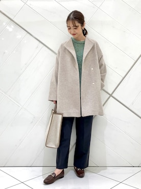 井上 裕美さん(レディース・158cm)の冬コーディネート