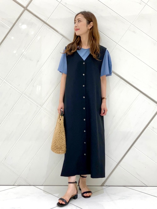 新品タグ付き　かぐれ　リネンクルーネックハーフスリーブ　アーバンリサーチドアーズ 新品タグ付き かぐれ リネンクルーネックハーフスリーブ
