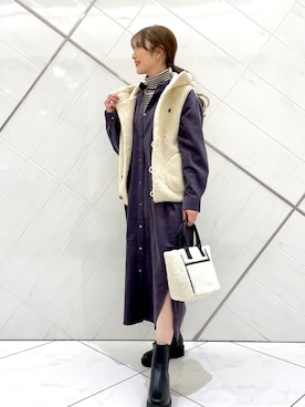 「GYMPHLEX（ジムフレックス）のアイテム（ジャケット/アウター）」を使った、井上　裕美さん（レディース・158cm）の秋コーディネート