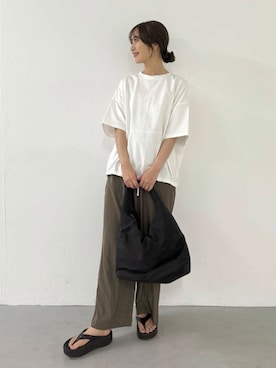 「骨格ウェーブ型」｜イノウエ ユミさん（レディース・158cm）の夏コーディネート