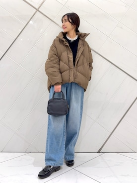 「HARUTA（ハルタ）のアイテム」を使った、井上　裕美さん（レディース・158cm）の冬コーディネート