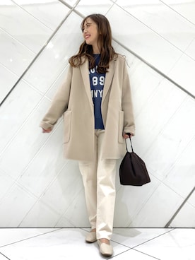 井上 裕美さん(レディース・158cm)の冬コーディネート