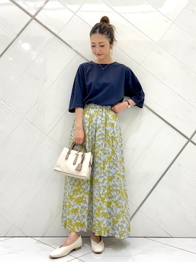 井上　裕美さん（レディース・158cm）の夏コーディネート