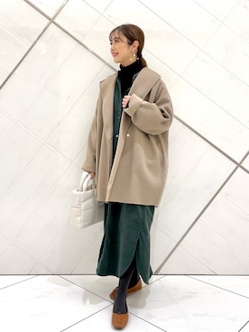 井上　裕美さん（レディース・158cm）の冬コーディネート