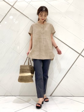 井上　裕美さん（レディース・158cm）の夏コーディネート