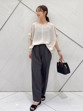 井上　裕美さん（レディース・158cm）の夏コーディネート