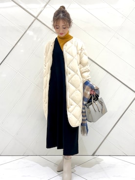 イノウエ ユミさん（レディース・158cm）の冬コーディネート