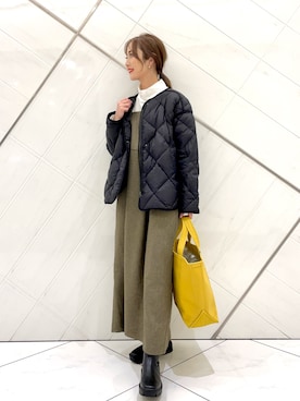 井上　裕美さん（レディース・158cm）の冬コーディネート