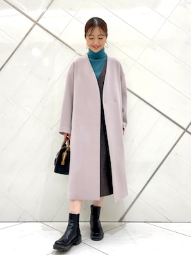 井上　裕美さん（レディース・158cm）の冬コーディネート