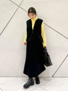 井上　裕美さん（レディース・158cm）の秋コーディネート