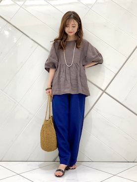 井上 裕美さん(レディース・158cm)の夏コーディネート