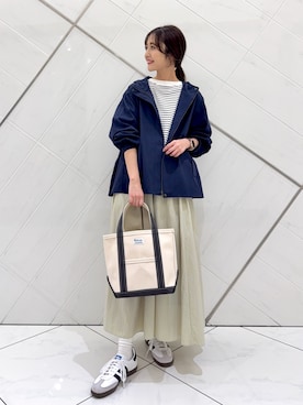 「マウンテンパーカー」｜井上　裕美さん（レディース・158cm）の春コーディネート