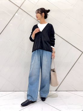 「URBAN RESEARCH DOORS（アーバンリサーチドアーズ）のアイテム」を使った、井上　裕美さん（レディース・158cm）の秋コーディネート