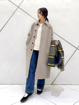 「URBAN RESEARCH DOORS（アーバンリサーチドアーズ）のアイテム（マフラー）」を使った、井上　裕美さん（レディース・158cm）の冬コーディネート
