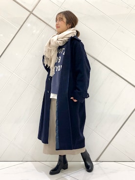 井上 裕美さん(レディース・158cm)の冬コーディネート