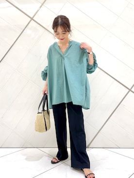 井上　裕美さん（レディース・158cm）の夏コーディネート