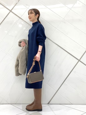 井上　裕美さん（レディース・158cm）の冬コーディネート