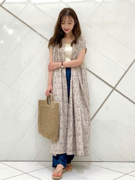 井上　裕美さん（レディース・158cm）の夏コーディネート