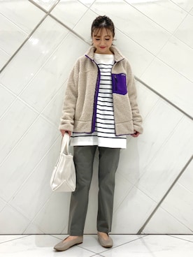 「レトロX」｜「アイテム（その他）」を使った、イノウエ ユミさん（レディース・158cm）の秋コーディネート