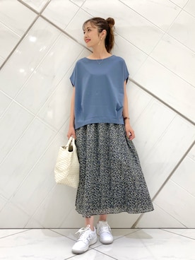 井上　裕美さん（レディース・158cm）の夏コーディネート