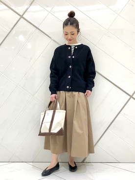 井上　裕美さん（レディース・158cm）の冬コーディネート