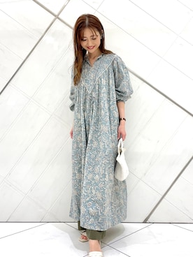 かぐれ（カグレ）の「プリントピンタックワンピース（ワンピース  