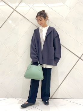 井上　裕美さん（レディース・158cm）の冬コーディネート