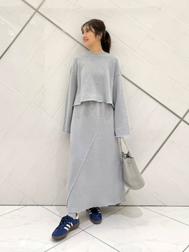 「URBAN RESEARCH（アーバンリサーチ）のアイテム（レッグウェア）」を使った、井上　裕美さん（レディース・158cm）の秋コーディネート