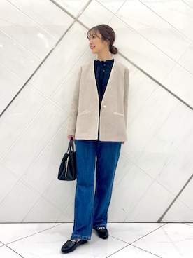 井上　裕美さん（レディース・158cm）の春コーディネート